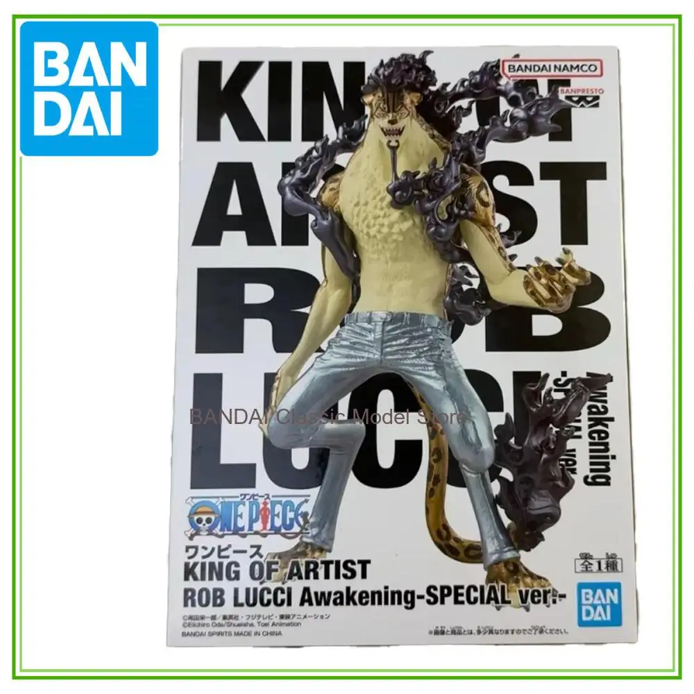 En stock, original BANDAI BANPRESTO One Piece KING OF ARTIST ROB LUCCI Awakening SPECIAL, modelo de anime de colección, juguete de regalo WY