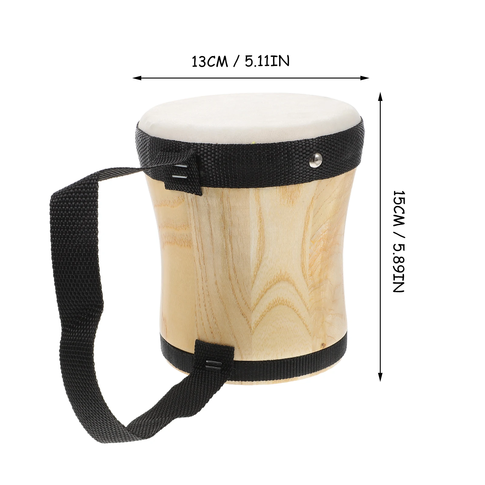 

Toy Hand-patterned Drum Teaching Aids Baby Kids Musical Instruments Bongos Drums Wooden Percussion