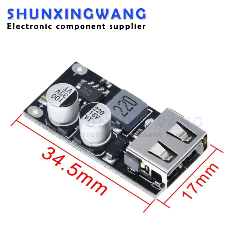 QC3.0 QC2.0 USB DC-DC Buck Converter Charging Step Down Module to Fast Quick Charger Circuit Board