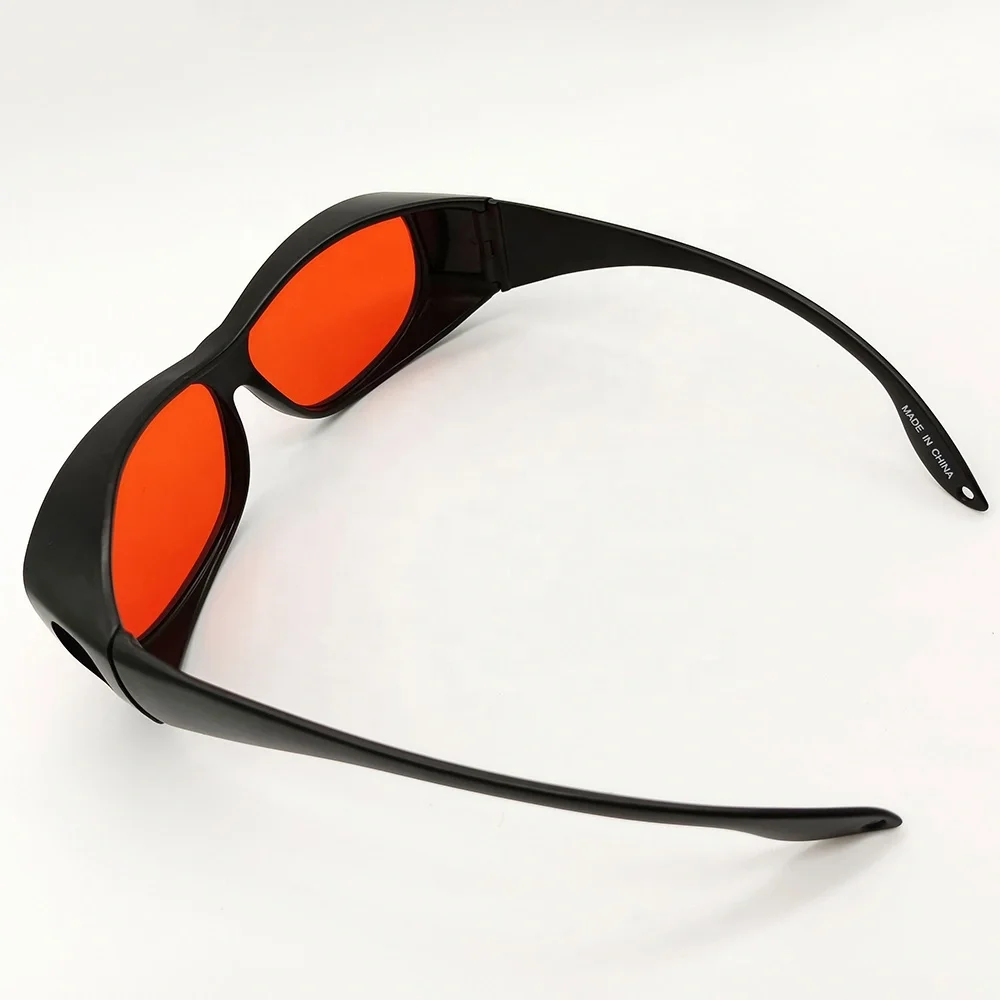 โรงงานขายส่ง 6+ เลเซอร์แว่นตานิรภัยป้องกันตา 532nm แว่นตาเลเซอร์สําหรับ 405nm และ 532nm เลเซอร์