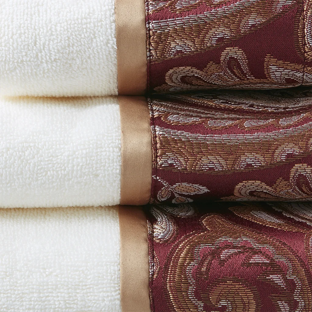 6 Piece Jacquard Towel Set