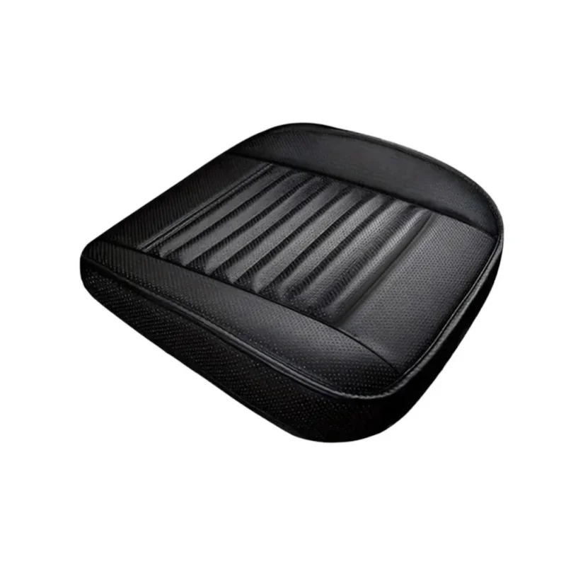 Podofo 49*52cm Universelles PU-Leder Autositzkissen, atmungsaktiv, weich, bequem, vollständig umschließend, für alle Jahreszeiten, passend für die meisten Fahrzeuge, Innendekor-Zubehör