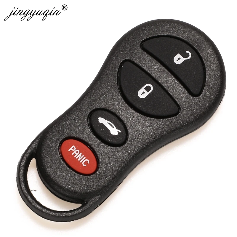 jingyuqin Car Keyless Entry Remote Key Shell Fob Case 3/4 BNT For Chrysler Voyager Cruiser For Dodge Ram Dakota Jeep Cherokee