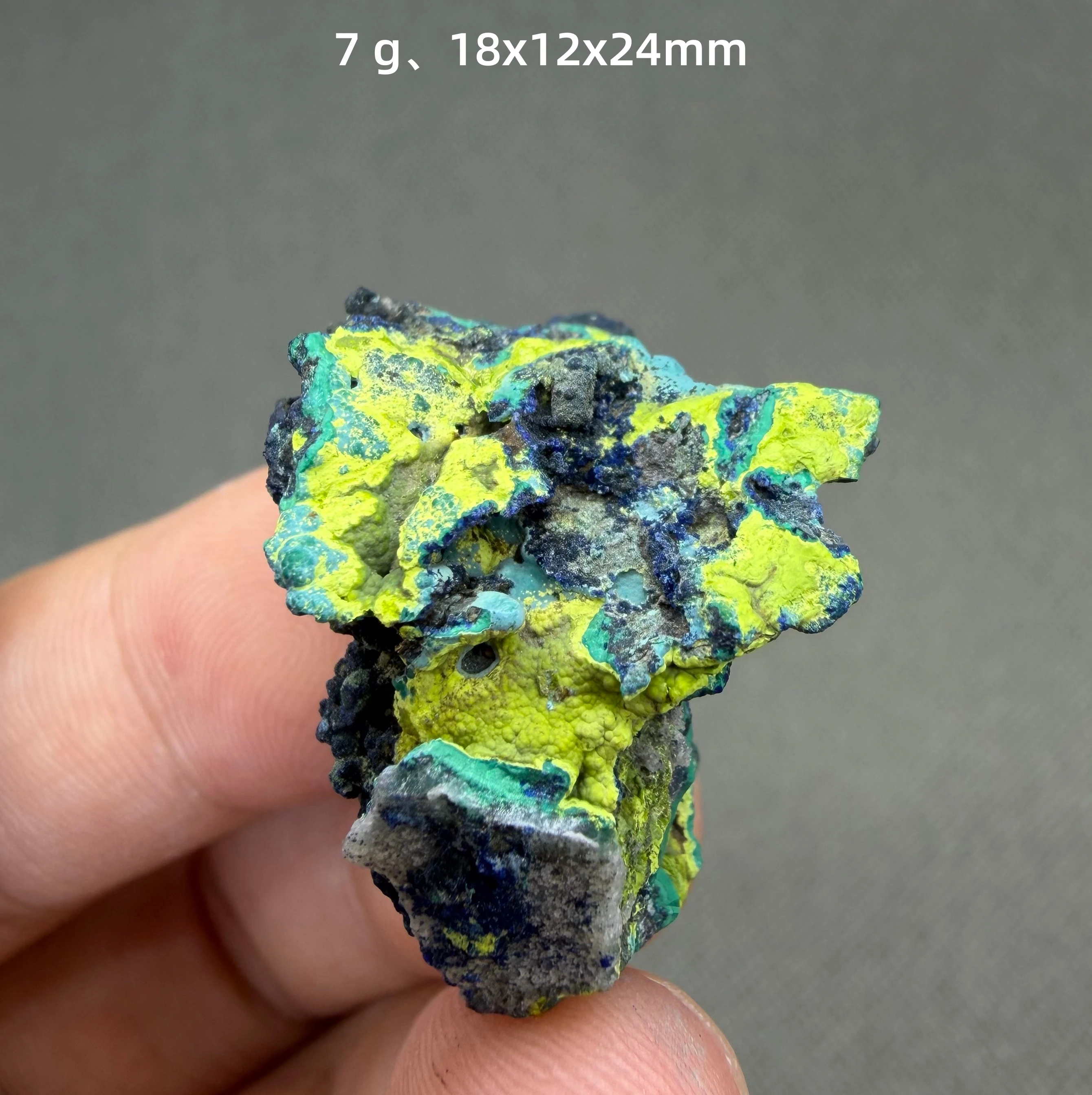 Rare — Volborthite Naturally Intergrown with Malachite — Collector-Grade Specimen — 100% Natural, No Repair