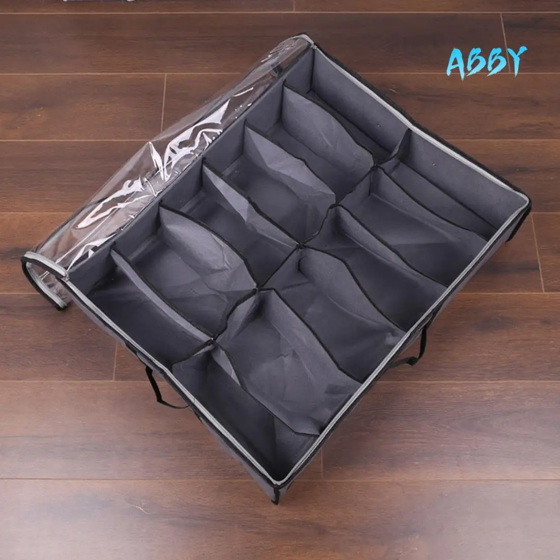 

Органайзер для хранения обуви ABBY-Under Bed, складная тканевая коробка-контейнер для обуви с прозрачной крышкой, прозрачная сумка для хранения окон
