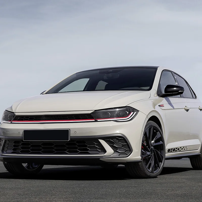 غطاء مرآة الرؤية الخلفية لشركة فولكس فاجن بولو MK6 AW GTI 2019-2023 اليسار اليمين لمعان أسود الجانب الجناح غطاء مرآة استبدال السيارات الملحقات