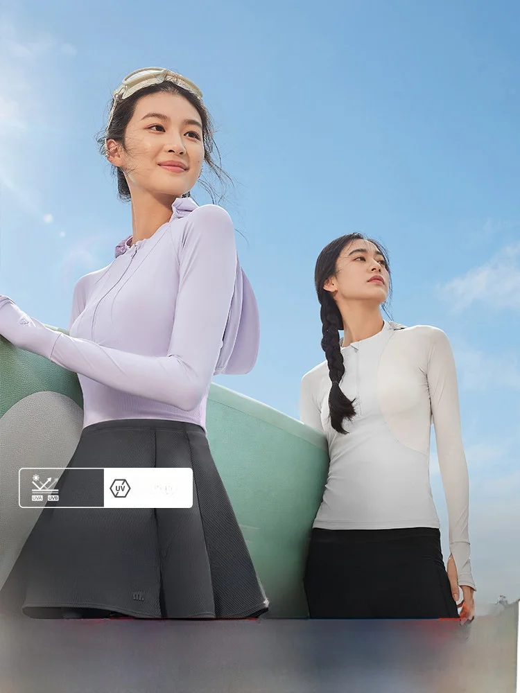 

Banana Le Long Sve Swimwear Sun Protection Qui Dry Breathable Surfing Water Suit Slimming Split Design Outdoor Clothing