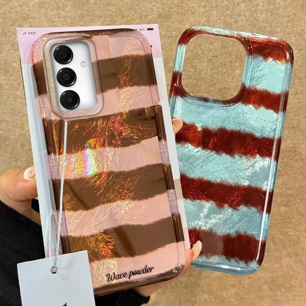 ﻿ ﻿ Cor listrado minimalista caso de telefone para samsung galaxy a16 a55 a07 a17 a56 a36 a26 a53 a06 a14 a24 a34 a54 a15 a12 a22 capa