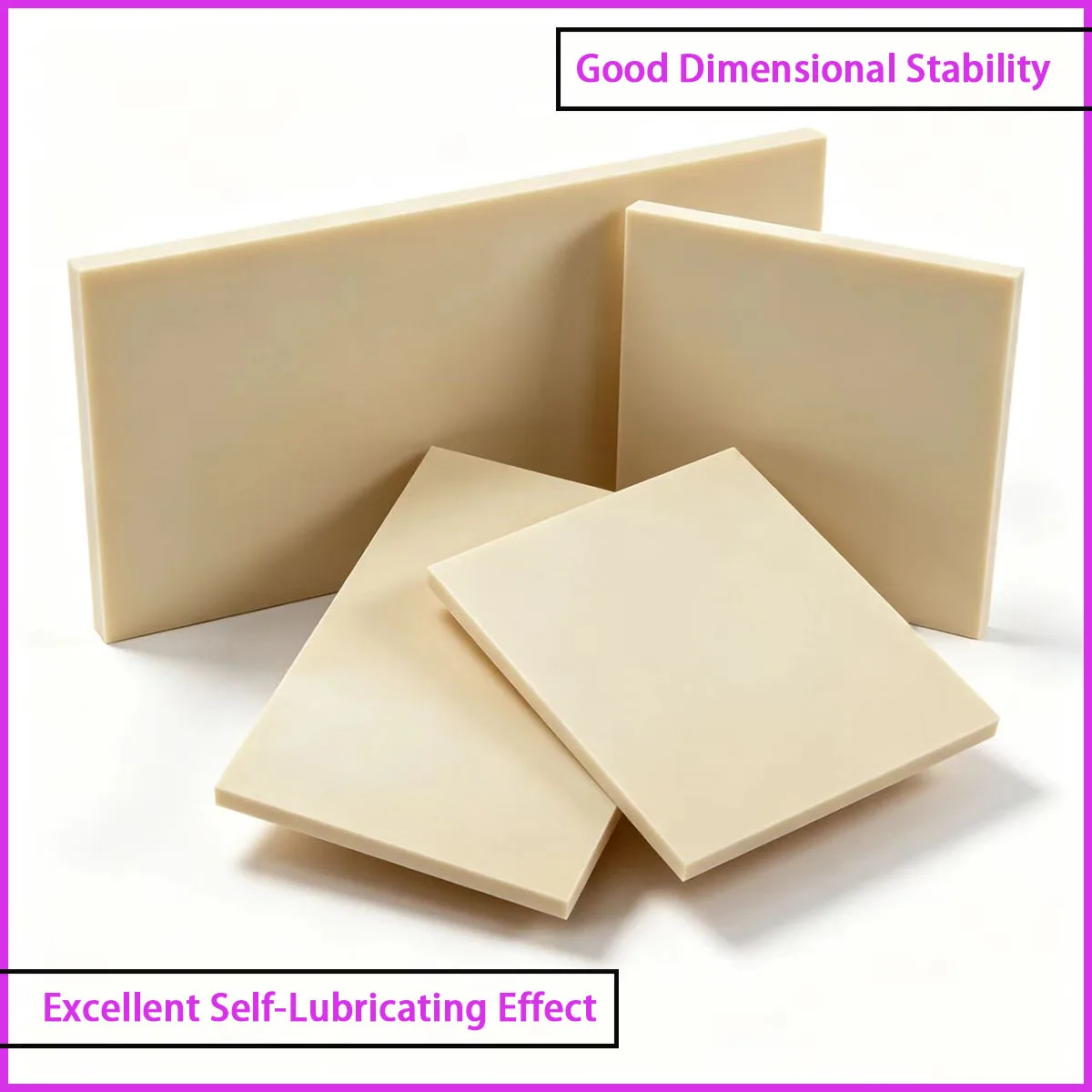 PEEK Square Plate 100×100mm High‑Performance Plastic Sheet for Semiconductor Fixtures Medical Accessories Industrial Processing