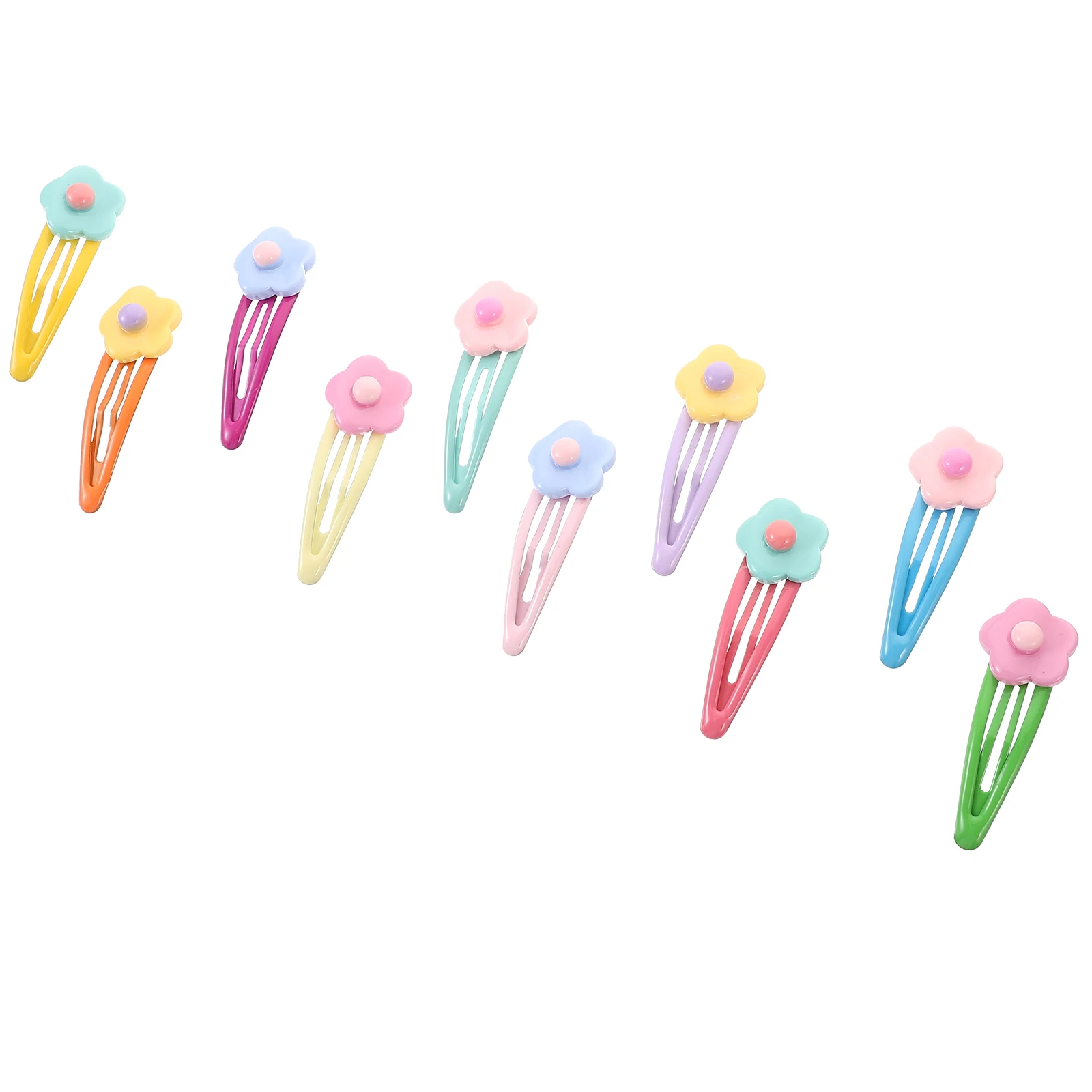 

10pcs C y Women Snap Hair Barrette Women Metal Hair Clip Snap Clip Barrette Girls Accessories Durable Reusable Styling