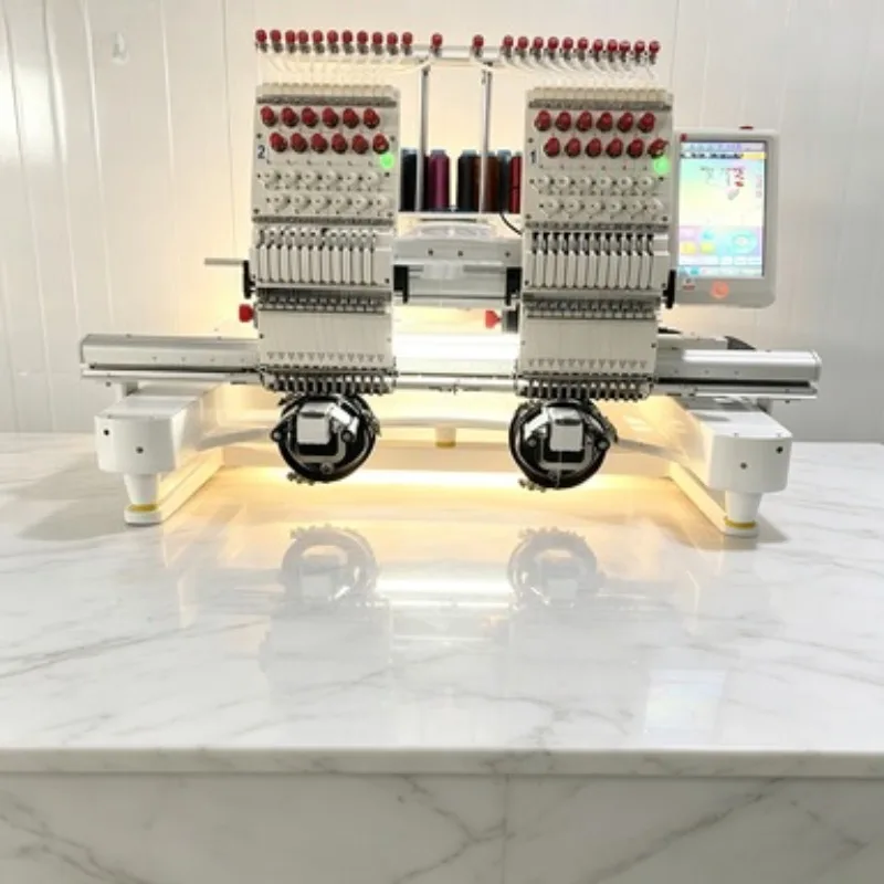 Beginner Friendly Embroidery Unit Single Head 6 Needles Digital Embroidery Machine 241 Built In Stitches Home Use