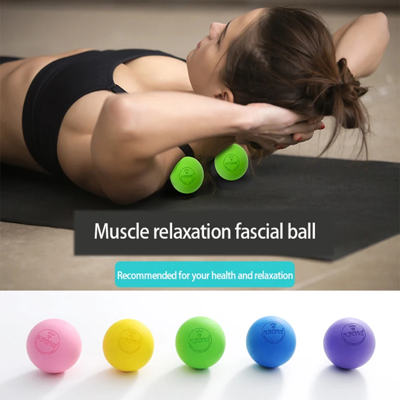 Lacrosse Balls Rubber Fascia Massage Ball Portable Yoga Fitness Deep Tissue Muscle Mobility Foot Back Shoulder Healt Care