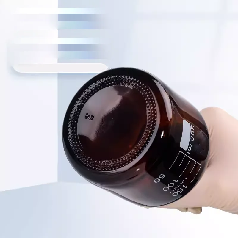 

200ml water quality sampling glass bottle brown grinding mouth plug acidified sulfide identification sampling bottle