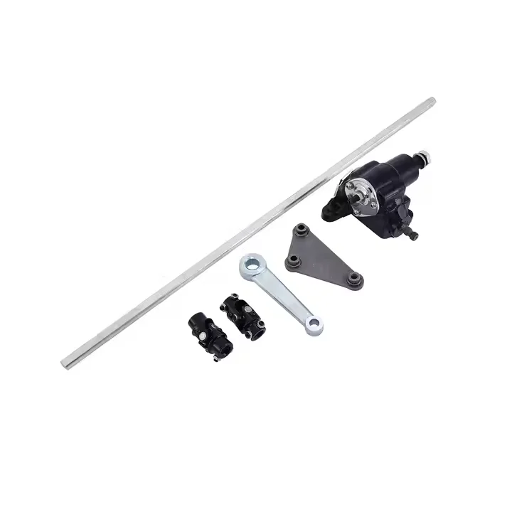 Para kit de caja de dirección Vega + eje de dirección DD de 36 ", brazo Pitman, piezas de varilla de calle negra SGBK-VEGA-BLK