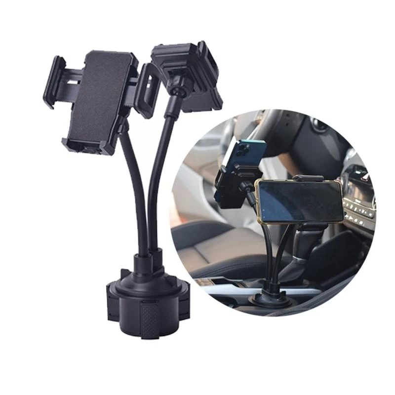 

P5EA Dual Cellphone Holder 360° Rotatable Universal Phone Cradle Height Adjustable