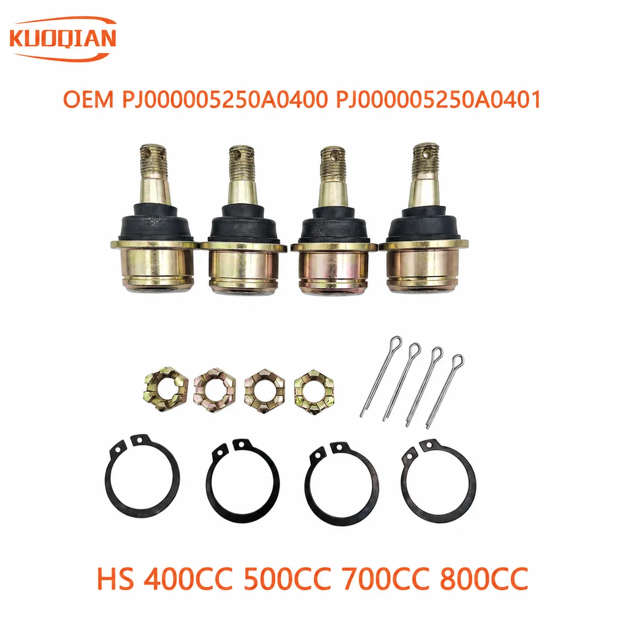 HS 400CC 500CC 700CC 800CC UTV QUAD Ball Joint Tie Rod End Assy Ball Pin E Steering Knuckle Arm PJ000005250A0400