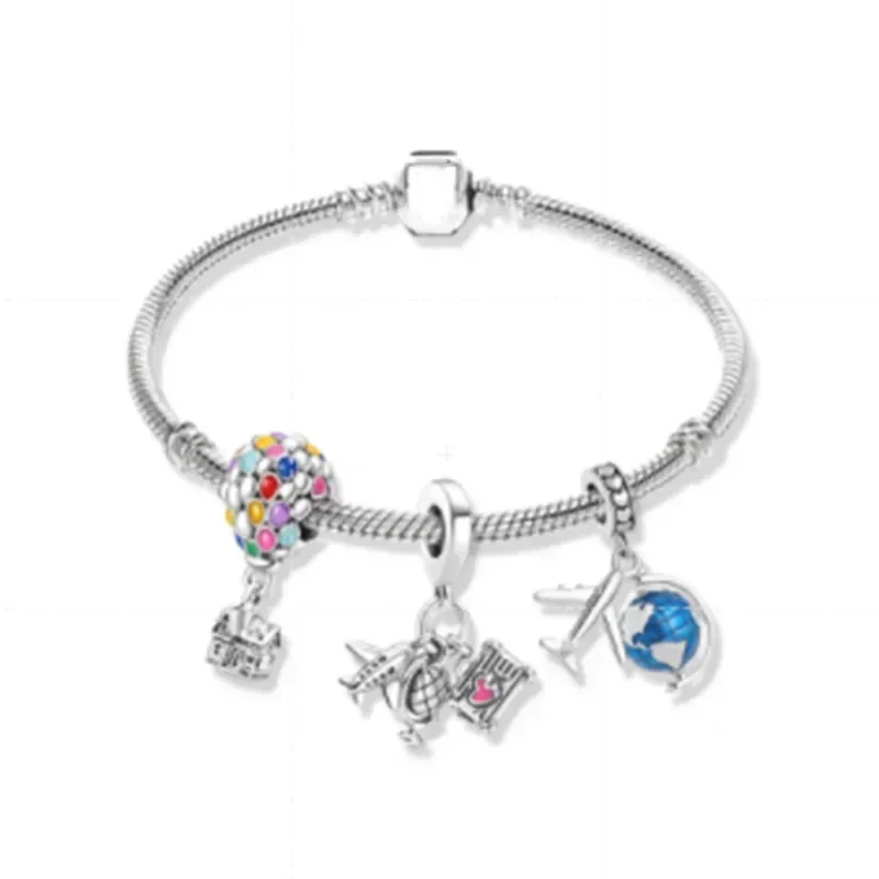 Valentine's Day Bracelet with Cute Animal Charm Suitable for Pandora DIY Brand Women's and Children's Bracelet Jewelry Wholesale