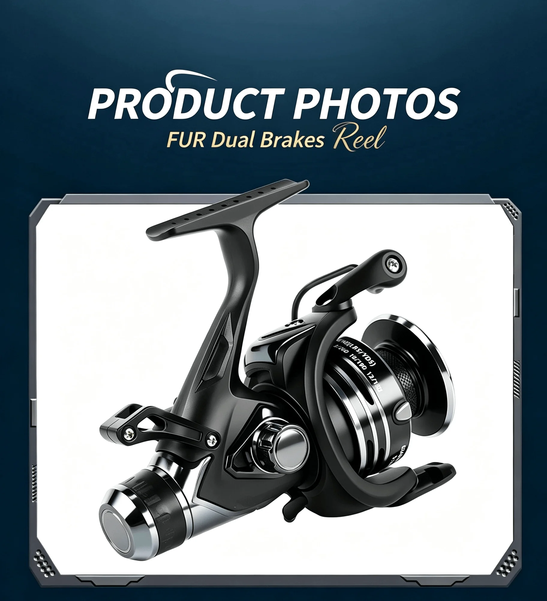 Okuma Spinnrolle 16KG Max. Bremskraft 5.5:1 3+1BB Doppelbremse Aluminiumspule CNC-Griff Links/Rechts Salzwasser Süßwasser Angelrolle – Detail 5