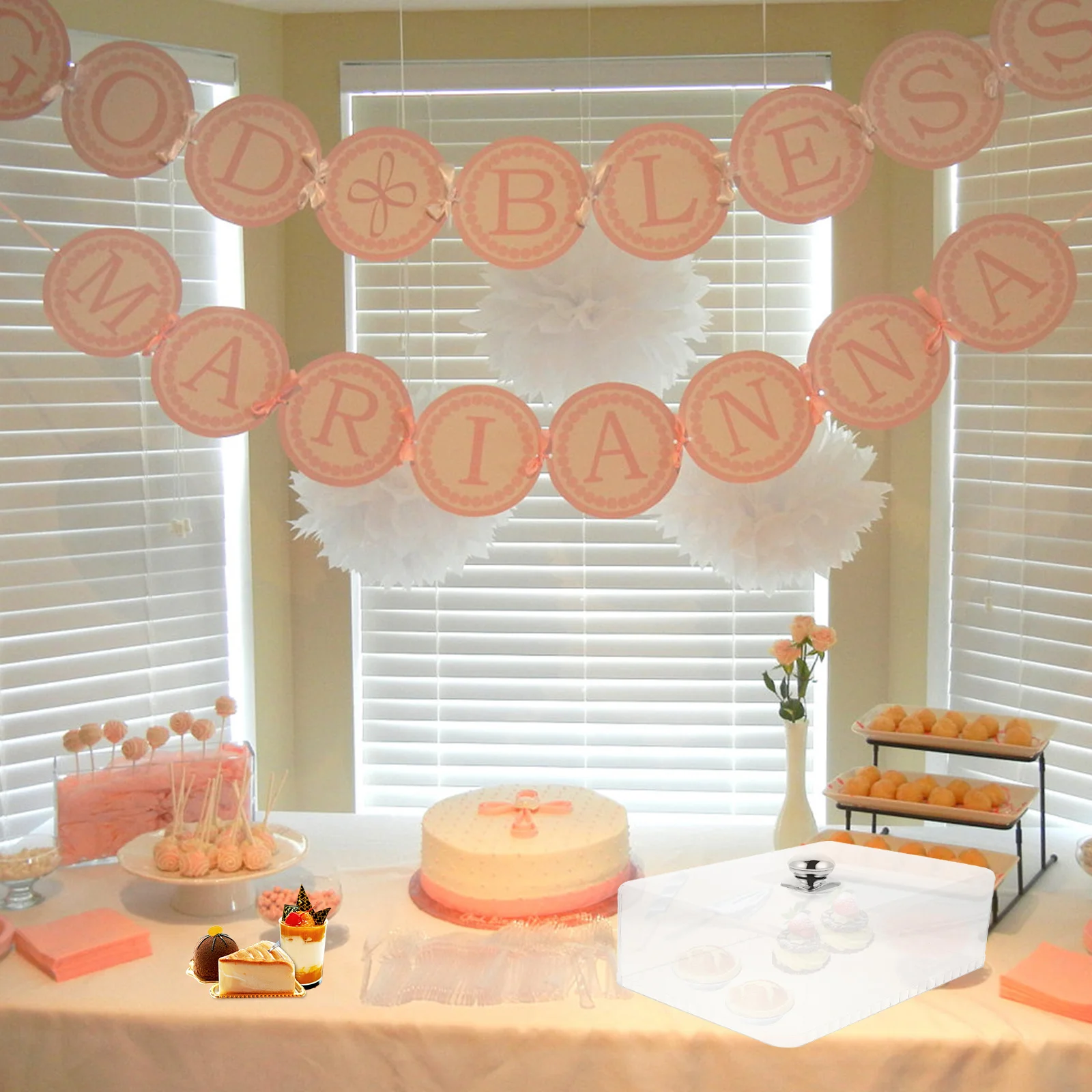 

1 pc Food Stainless Steel Handle Thick Dust-Proof Insect-Proof Cake Protective Cover For Kitchen Household Dessert Snack