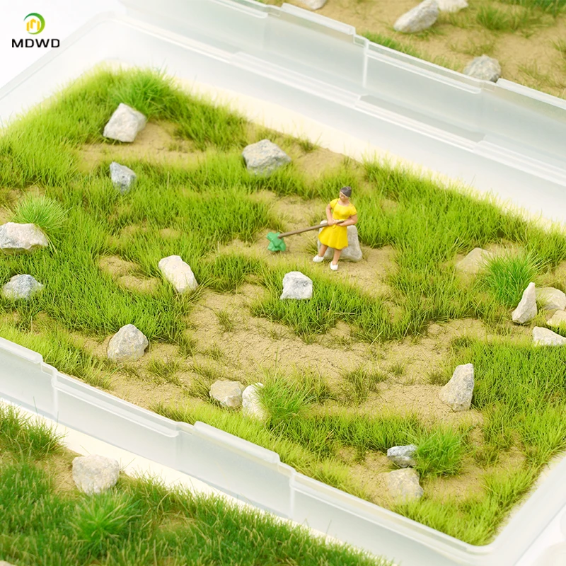 DIY Sand Table Model Simulation Grass Powder Ground Stone Particles Vegetation Micro Landscape Lawn Building Materials Kit