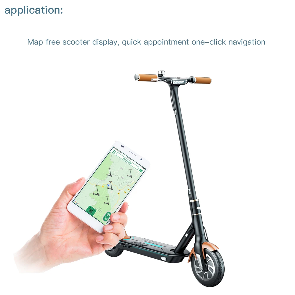 Anti-seft Sharing Electric Scooter Solution Skateboard Bicycle IP67 Waterproof Rating