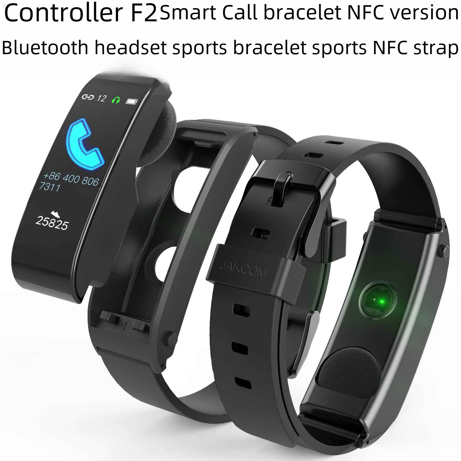 Jakcom F2 Smart Call Watch Nfc Version Variable Bluetooth Earphones - Top Selling Intelligent Wearable Tech