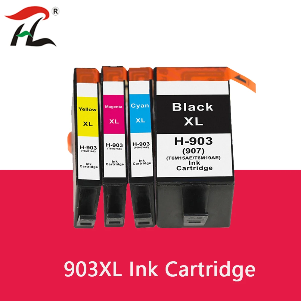 Cartucho de tinta Compatible con HTL, para impresora todo en uno HP 903, 903XL, 907XL, OfficeJet Pro 6950/6960/6961/6970/6971, Europa