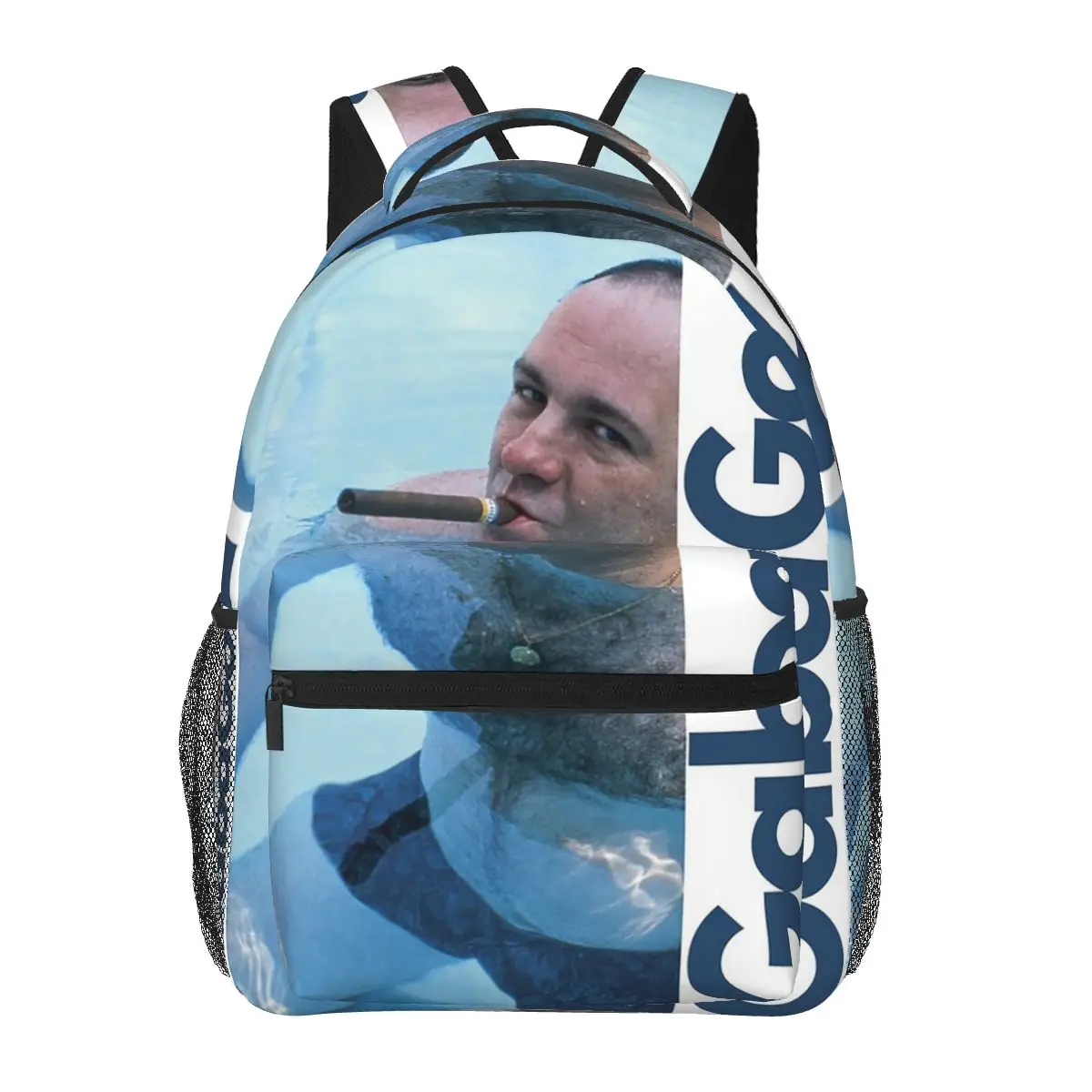 Gabagool Tony The Sopranos It's What's For Dinner Look Backpacks Boys Girls Bookbag Students School Bags Rucksack Shoulder Bag