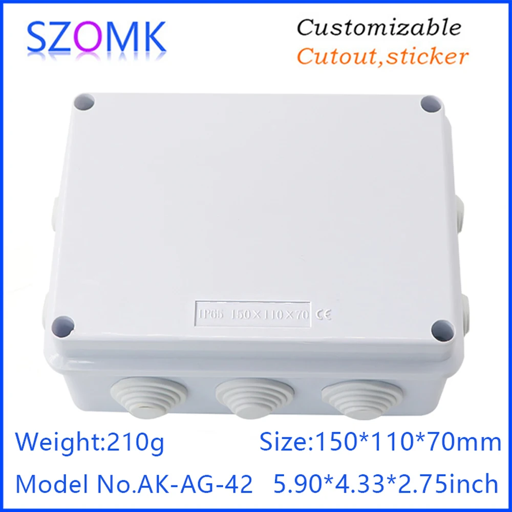 SZOMK hot-sale AK-AG-42 electronic plastic box ip65 enclosure junction box cctv