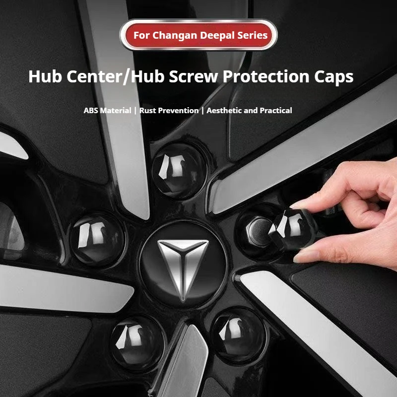 Für Changan Deepal SL03 S07 S05 S09 G318 L07: Spezielle Radnabenkappen, Radnabenschraubenabdeckungen, Modifikationszubehör für Radnaben – Detail 2