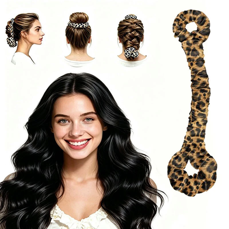 Jumbo Satin Heatless Hair Rollers Lazy Sleep-in Big Wave Curler No Heat Damage Scrunchie Type Women DIY Hair Styling Accessory