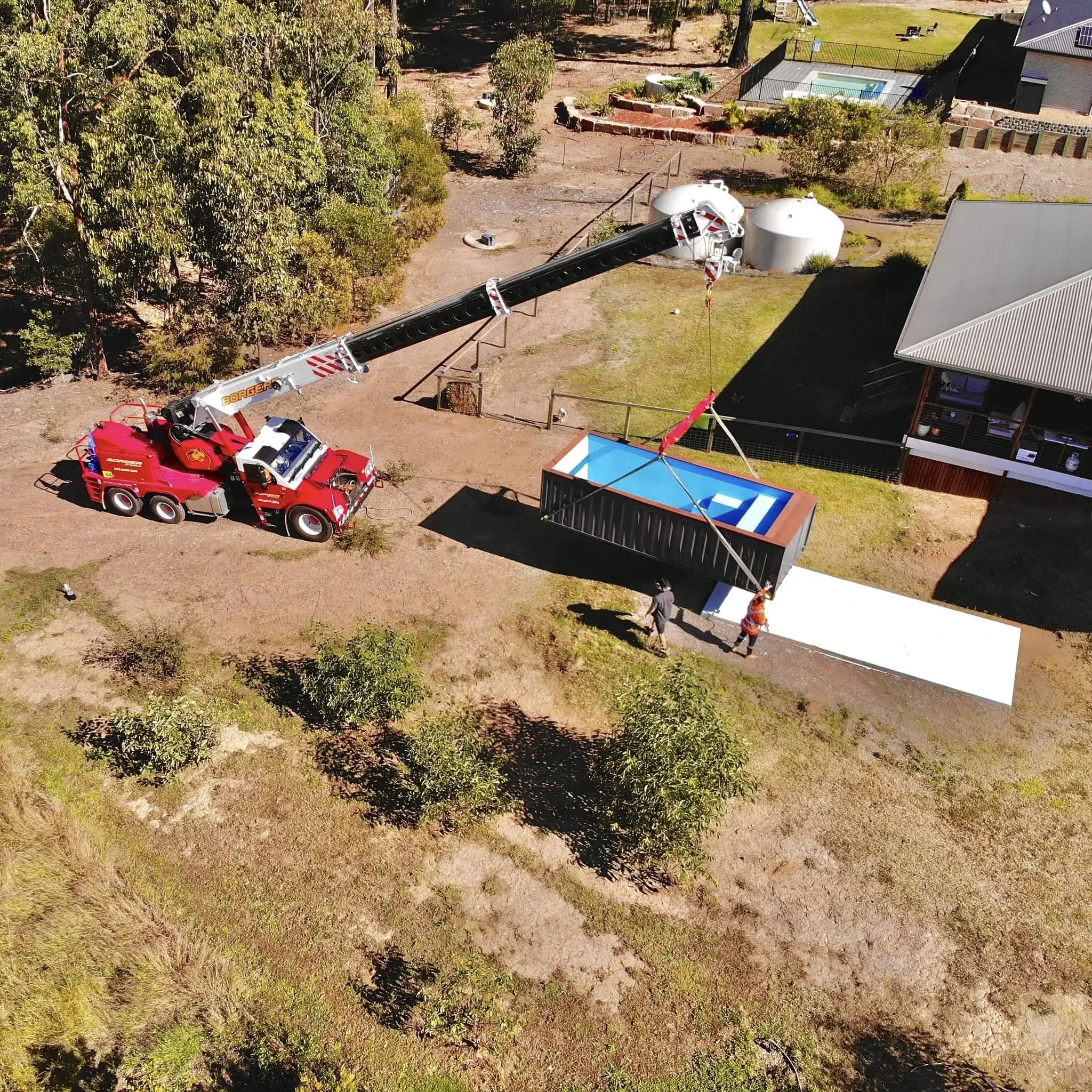 Smart Tech 20-футовое приложение для контейнера для бассейна, контроль температуры/освещения и автоматического мониторинга воды, высокотехнологичная интеграция домашней автоматизации