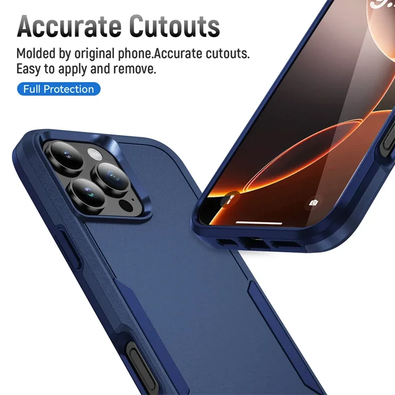 Rüstung Heavy Duty Drop Protector Fall Für iPhone 17 16 15 14 13 12 11 Pro Max Matte Telefon Fällen für iPhone 15 14 16 Plus Abdeckung – Detail 5