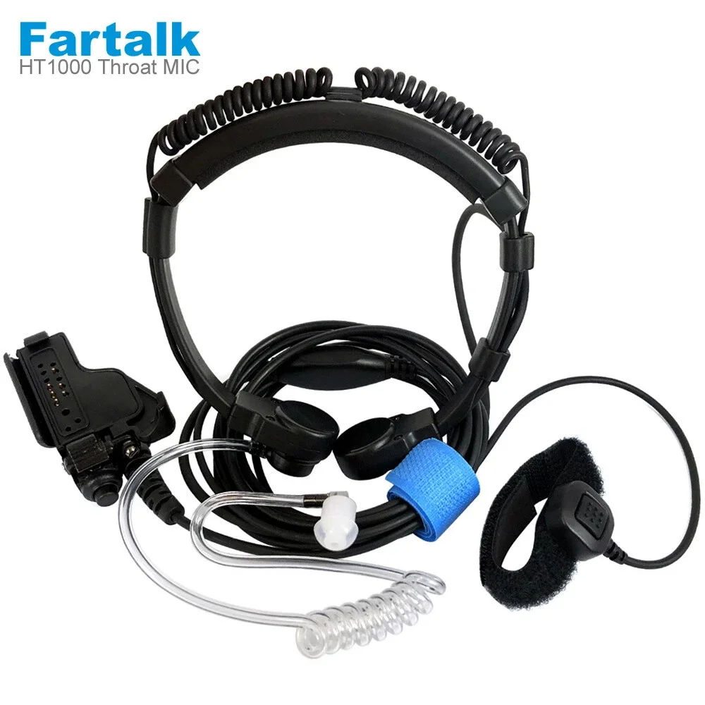 Telescopic Throat Microphone Headset Mic For Motorola HT1000 XTS1500 XTS2500