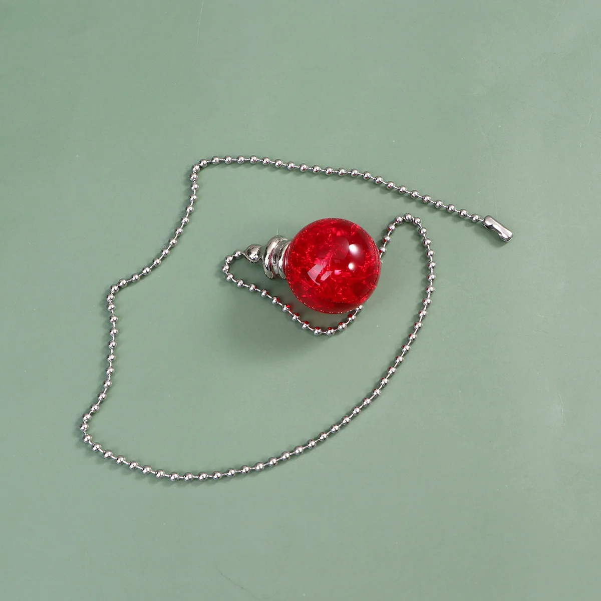 

Crystal Ball Pull Chain Large Cracked Grain Smooth Surface Ceiling Fan Fixture Pull Replacement Connector Decor