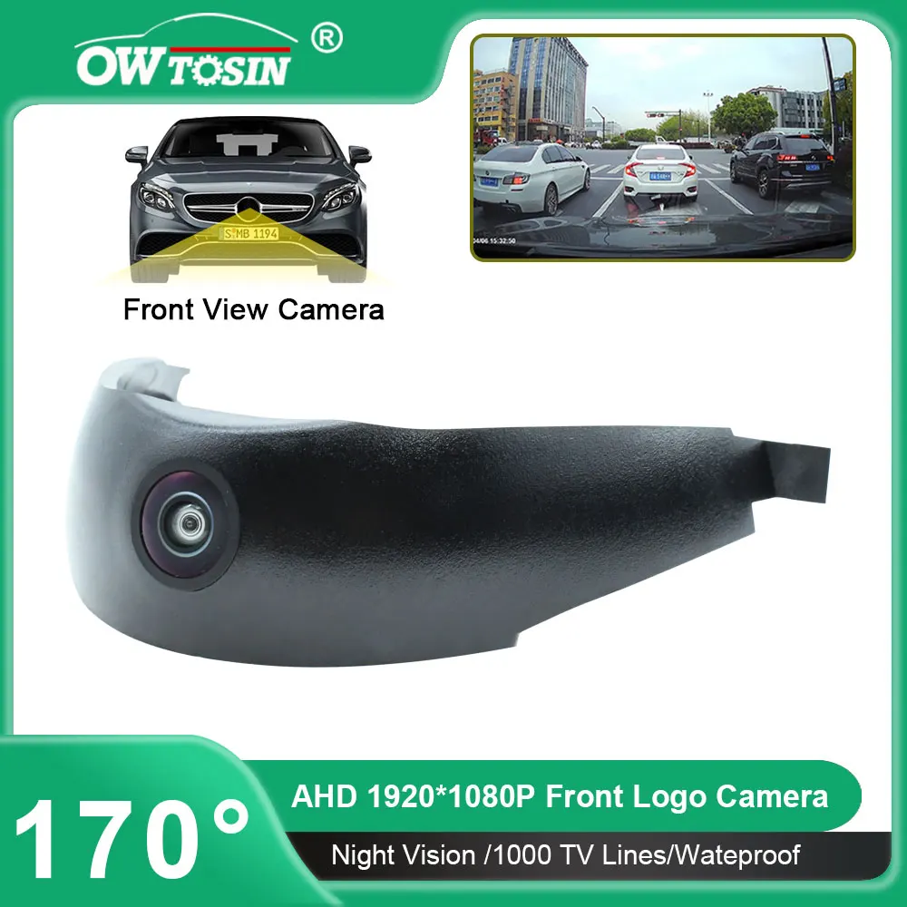 AHD 1080P Fisheye Vehicle Car Camera For Mercedes Benz C Class W205 S205 A205 C205 2018 2019 2020 Front Logo View Camera