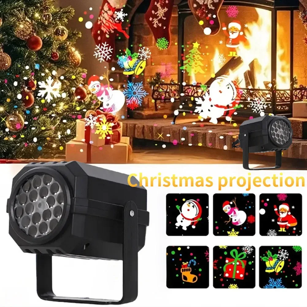 

Christmas Snow Projection Light With 16 Rotating Patterns For Indoor LED Projector With Power Adapter USB Christmas Lights 2026