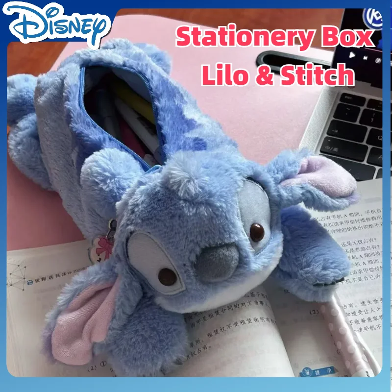 

Cute Pencil Case Disney Stitch Anime Kawaii Pen Bag Kids School Home Stationery Box Lilo & Stitch Bags Kids Gift Toy