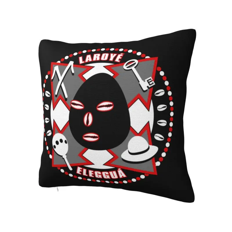 Eleggua Guardian Cushion Cover 55x55 cm Polyester Soft Throw Pillow Case For Sofa Car Seat Decoration Bedding Pillowcase
