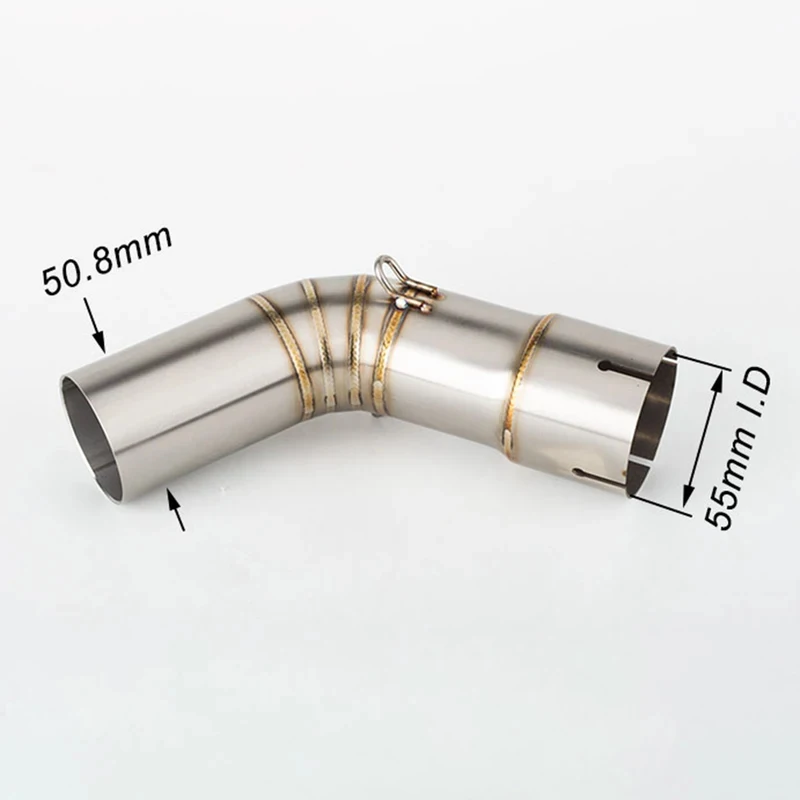 Slip-On Motorcycle Exhaust Mid Link Pipe For Suzuki V-Strom DL1000 2014-2019 V-Strom 1050 DL1050 2020-2021 Escape Pipe view 4