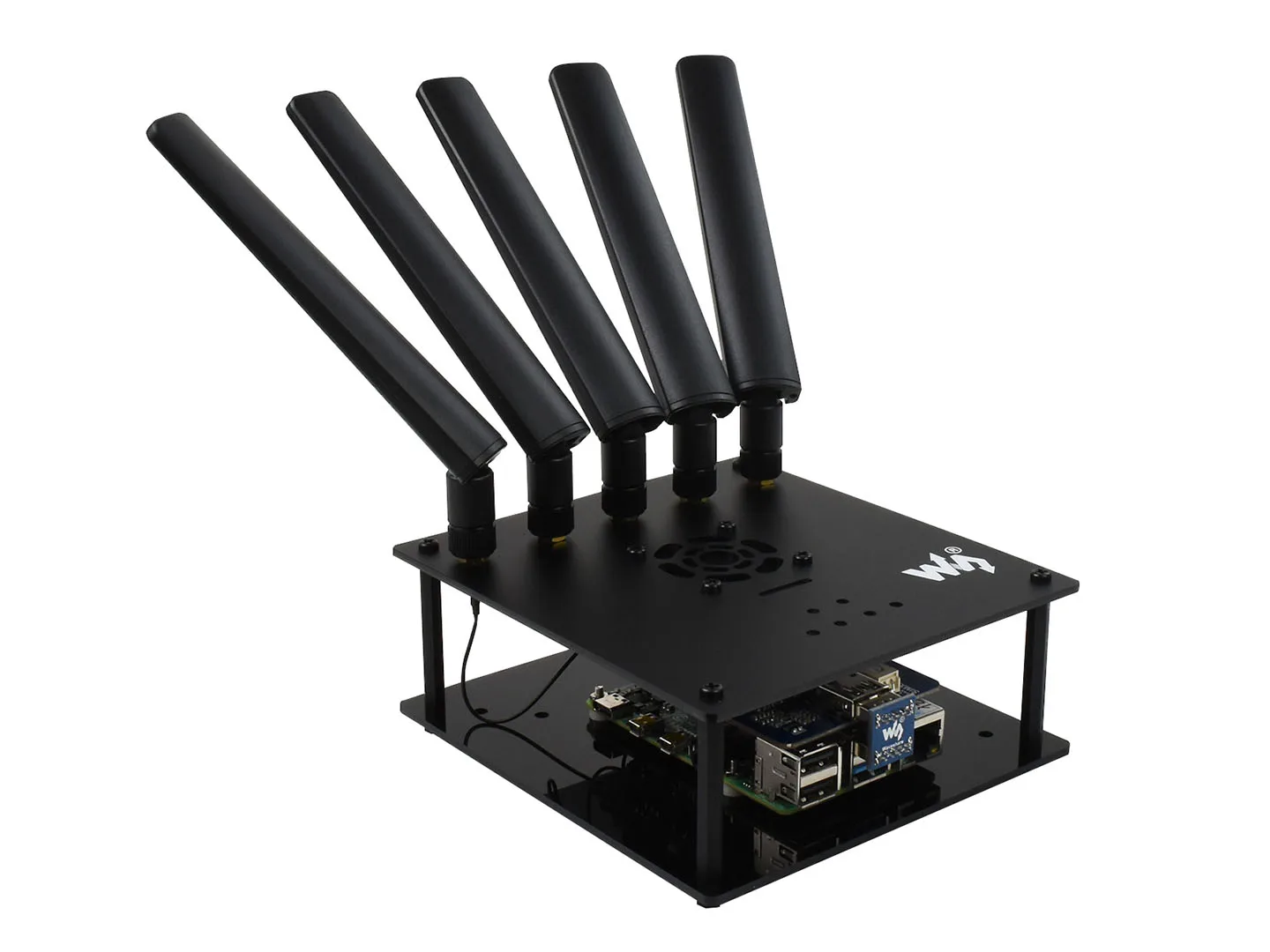 5G HAT for Raspberry Pi with SIM8200EA-M2, 2.4Gbps Download, GNSS, Voice & SMS, Global Bands (Excl. Americas)