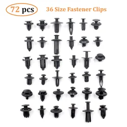 Kit de sujetadores de plástico de 36 tamaños, Clip de Panel de guardabarros automático, juego de remaches de parachoques para carrocería de coche, pasador de empuje de repuesto, agujeros de 6mm, 7mm, 8mm, 9mm y 10mm