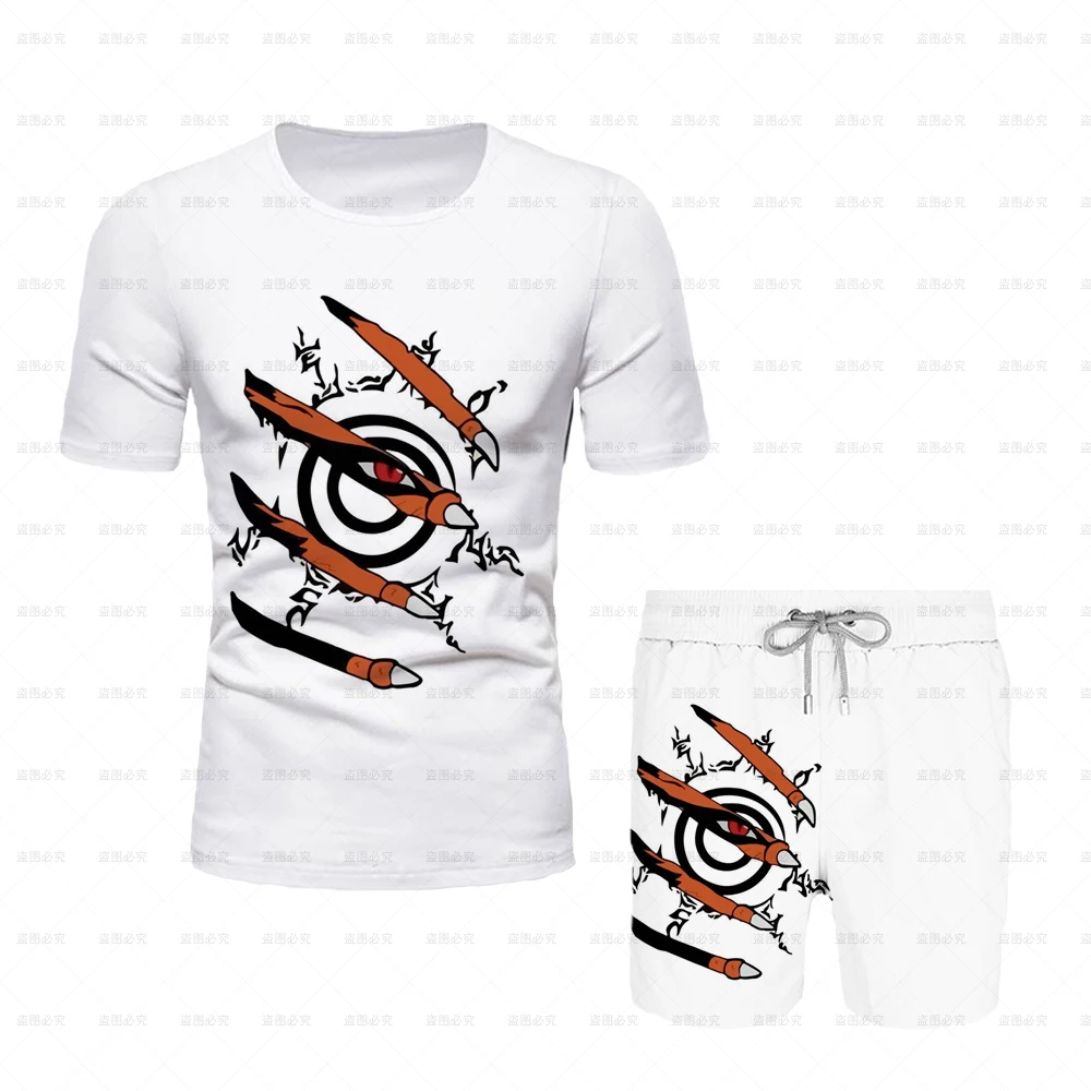 

Adult Cosplay Set Anime Cartoon Boy T-shirt 2025 New Fashion Casual Summer Top Shorts Breathable Character Gift Clothing