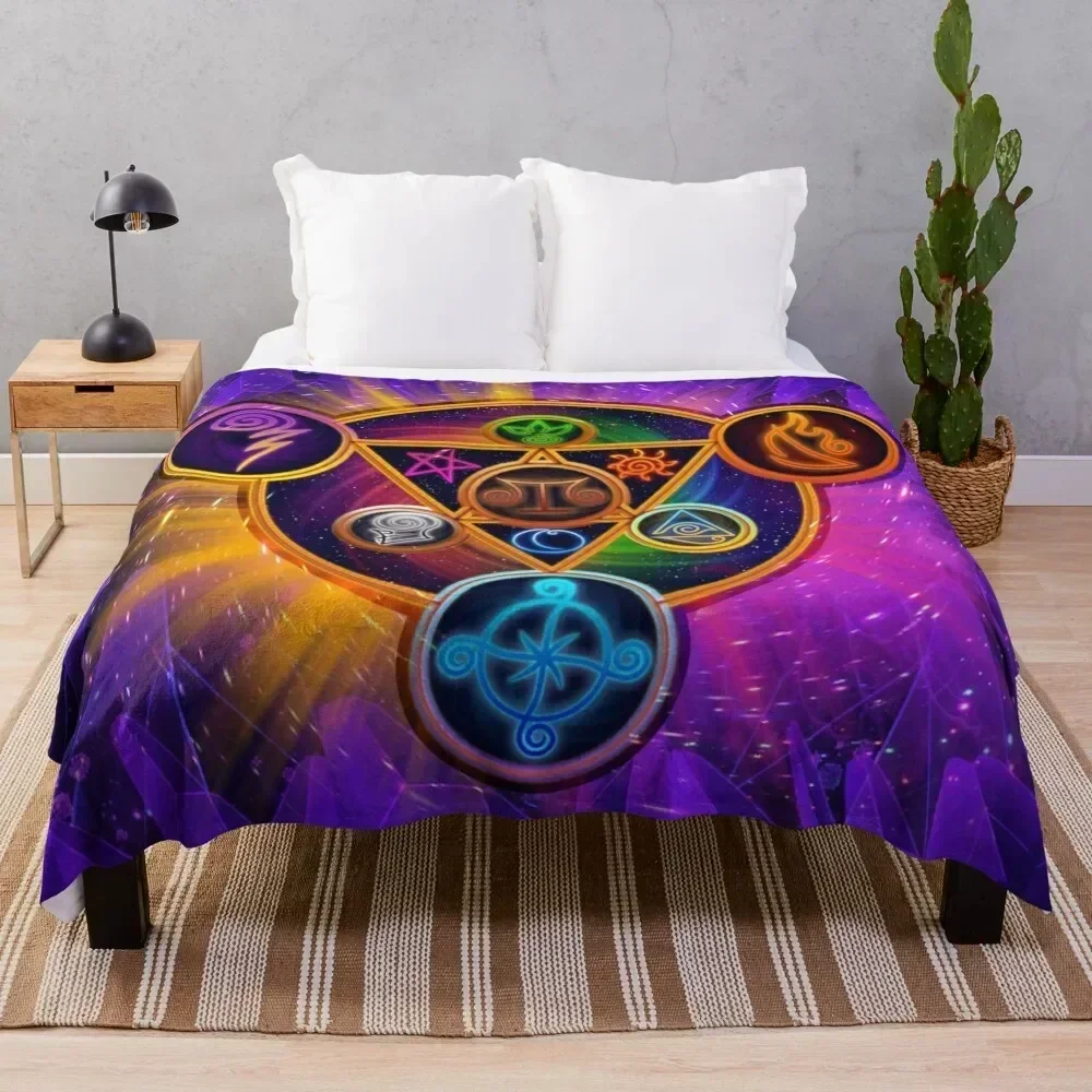 

Wizard101 - The Spiral Schools Throw Blanket Air Conditioner Soft Blanket for Office Home