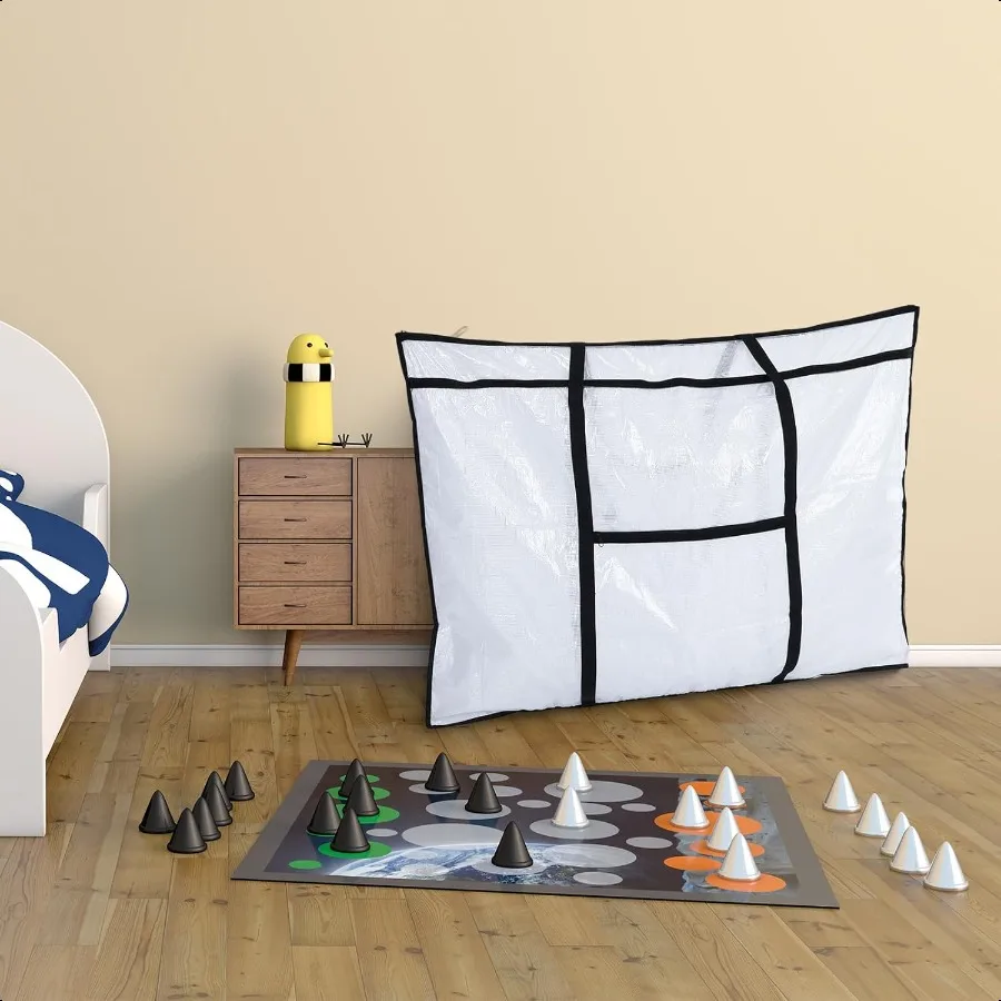 Large Art Portfolio Case 48 x 36 Poster Storage Bag Bulletin Board Holder Container PVC Folder with Zipper Handles Pocket for T