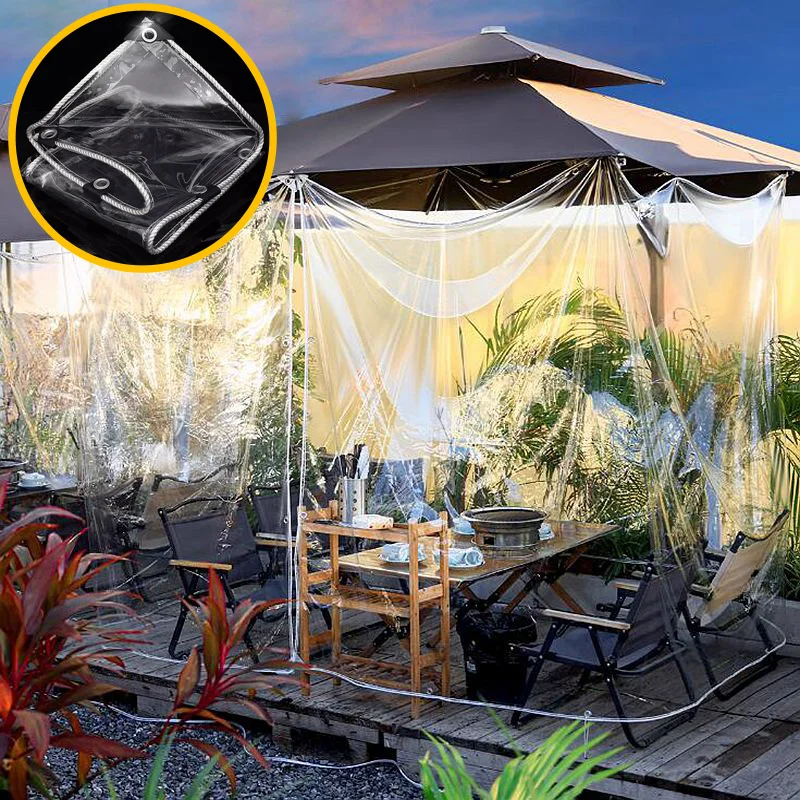 

Outdoor Transparent Tent Canopy Sunshine Room Greenhouse Warm Umbrella Scaling Waterproof Tarp Cover Tent