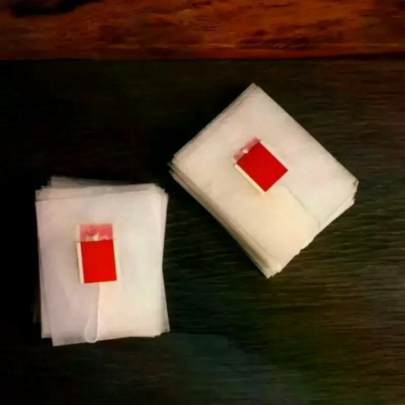 [MA]Food-grade Nylon Tea Bags - Heat-Sealable Empty Filter Paper Bags With String, Transparent Disposable Tea Sachets[MA]
