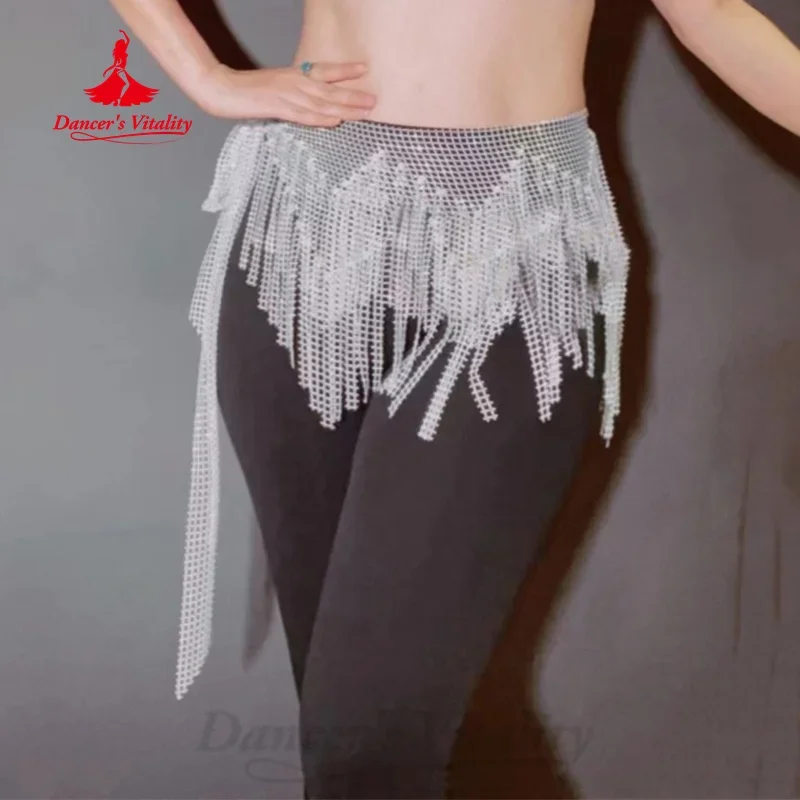 BellyDance Performance Belt Triangular Tassel Hip Scarf Adult and Children\'s Oriental Dance Professional Training Accessories