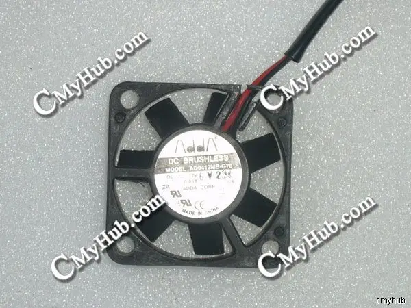 For ADDA AD0412MB-G70 DC12V 0.08A 4010 4CM 40MM 40x40x10mm 2pin Cooling Fan AD0412MB-G70