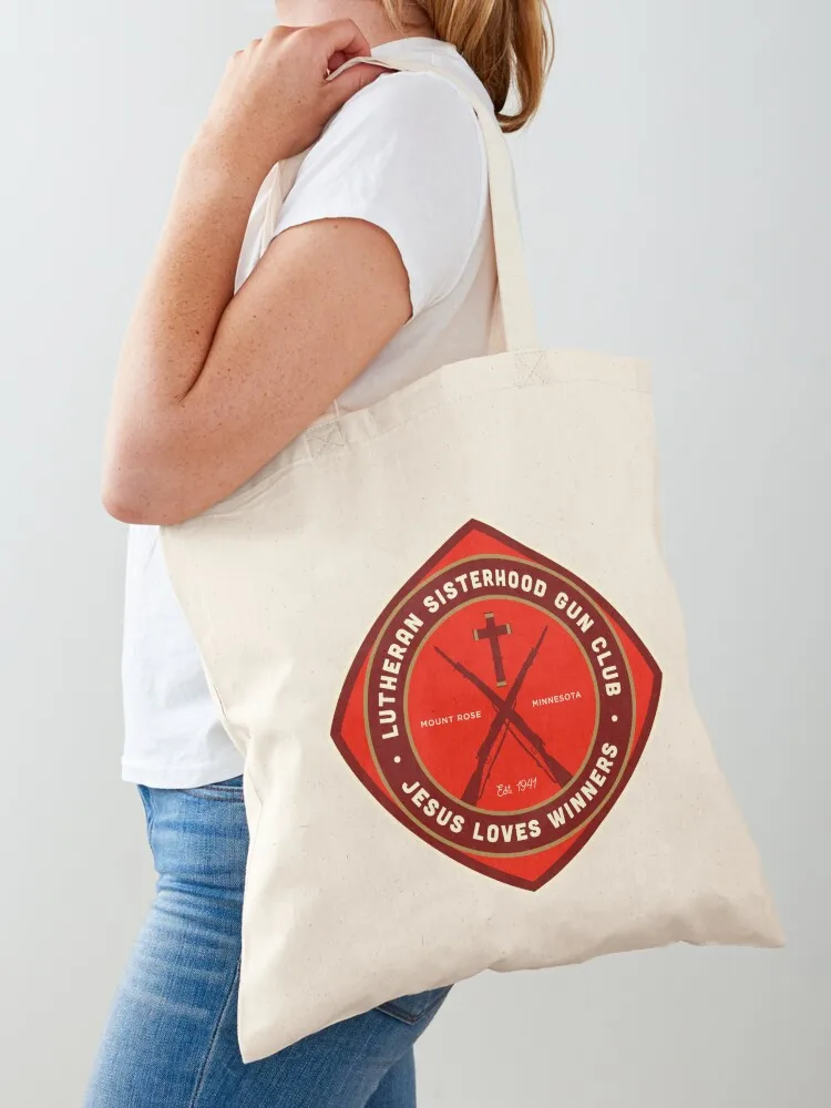 Lutheran Sisterhood Gun Club Tote Bag Canvas bag reusable shopping bags custom fabric bag Canvas Tote